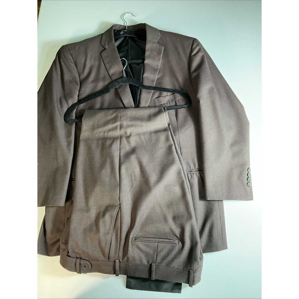 Holland & Sherry Men's Brown Wool Blazer Custom Tailored 2 Button Sport Coat